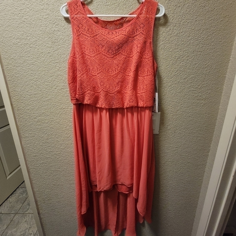 Bisou Bisou Michelle Bohbot high low dress